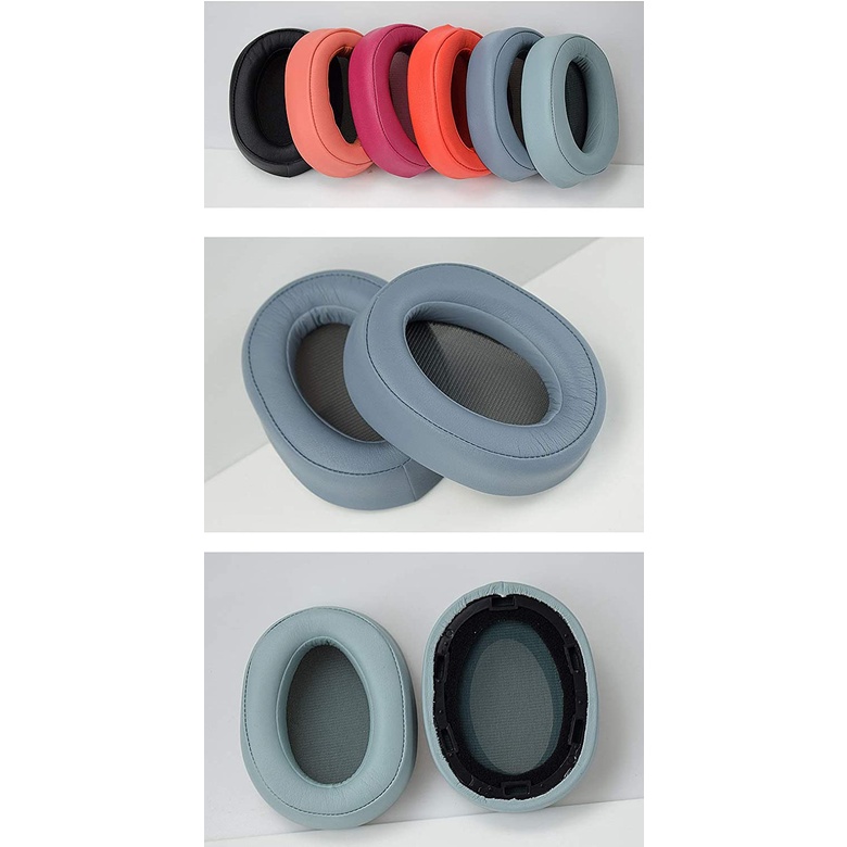 Cặp đệm tai nghe da PU protein cho Sony MDR-100ABN WH-H900N H800