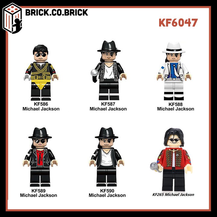 KF6047 - Đồ chơi lắp ráp minifigures - mô hình và lego cố ca sĩ nhạc pop nổi tiếng nhân vật Michael Jackson