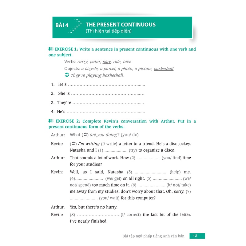 Sách Bài Tập Ngữ Pháp Tiếng Anh Căn Bản