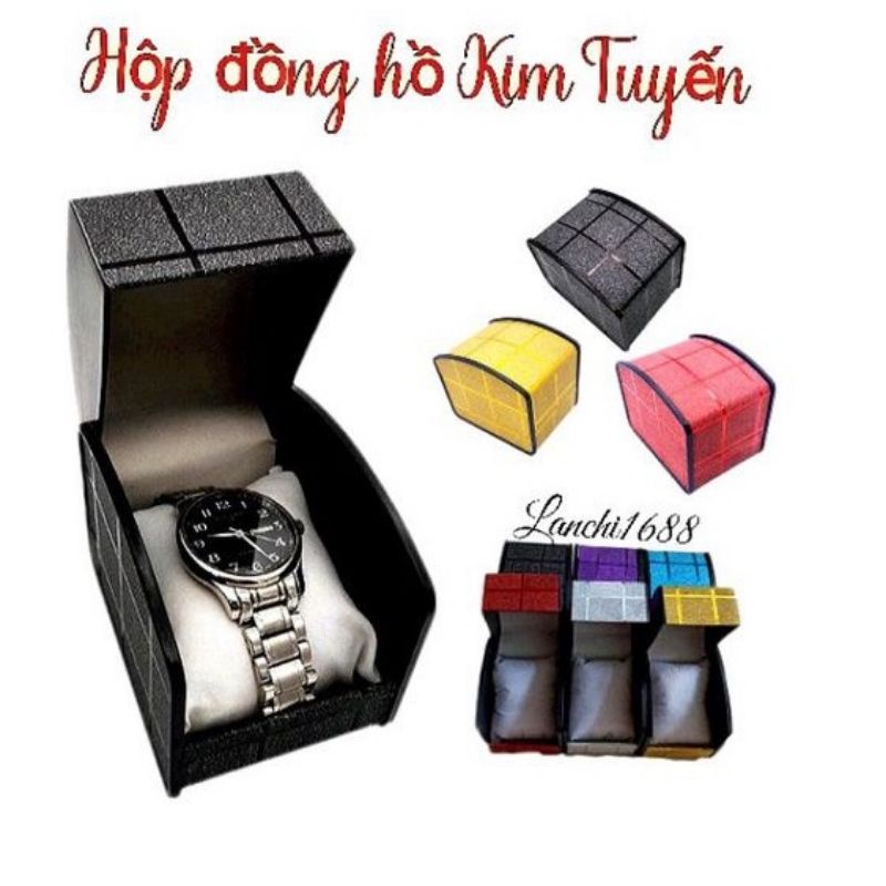Hộp đồng hồ giả da Kim Tuyến nhiều màu cao cấp