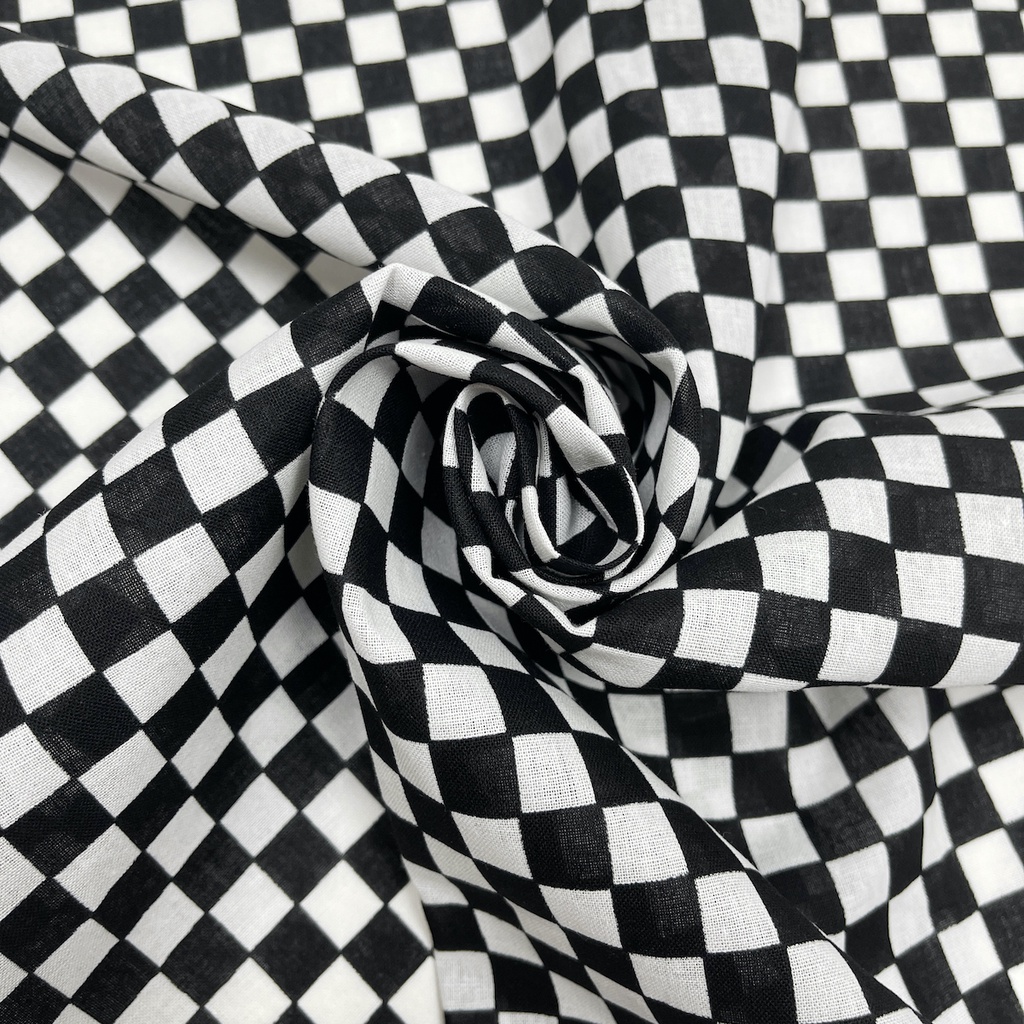 Khăn Bandana Retro Racing Checkerboard - Crude VN