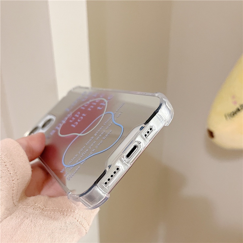 Ốp lưng iphone Ốp Điện Thoại Mặt Gương Trang Điểm Chống Sốc Cho Apple iPhone6/7/8Plus 14proMax XR 11/12 Pro 13Pro Max Dinuo case