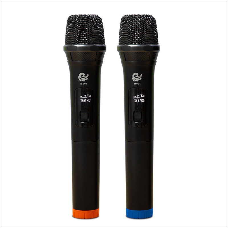 Micro Karaoke không dây đa năng SHUBOLE SV-8/VIETSTAR MV 01 (2 MIC) hút mic tốt, hát hay - Dùng cho loa kéo, amply, vang