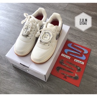 Giày af low travis scot sail trắng bạc lai au