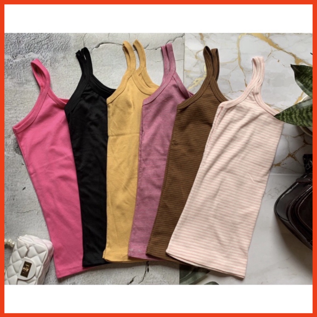 ÁO THUN NỮ HAI DÂY NỮ CHẤT VÃI COTTON MỀM MỊN CO GIẢN THOÁNG MÁT 38KG-52KG