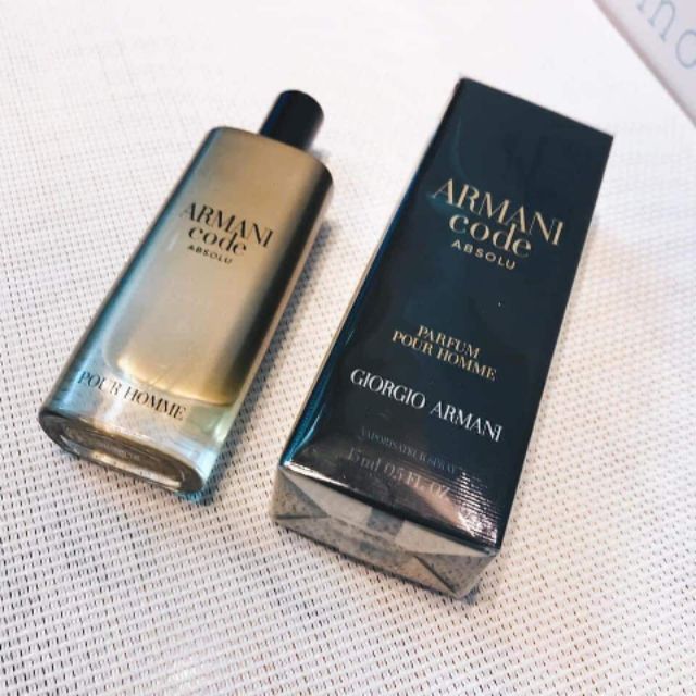 Nước hoa mini nam Armani Code Absolu Parfum 15ml | Shopee Việt Nam