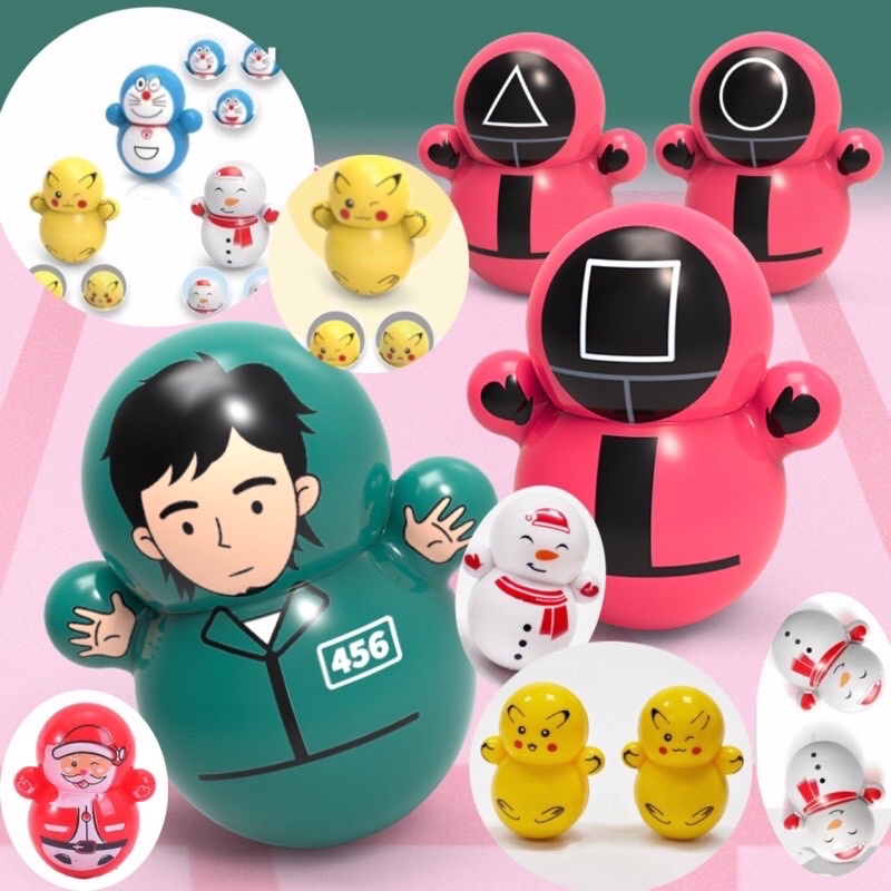 Lật đật SquidGame Mini, Đồ Chơi Lật Đật Mini Cánh Cụt Cho Bé Cute Dễ Thương, Mybaby