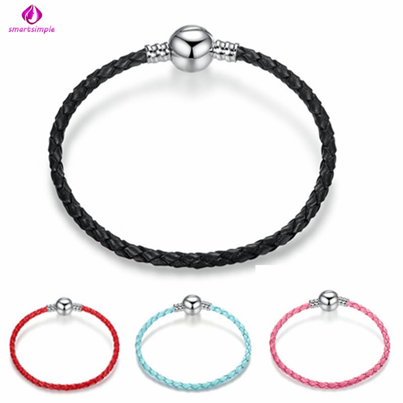 Vòng Tay Da 3mm Thiết Kế Đơn Giản