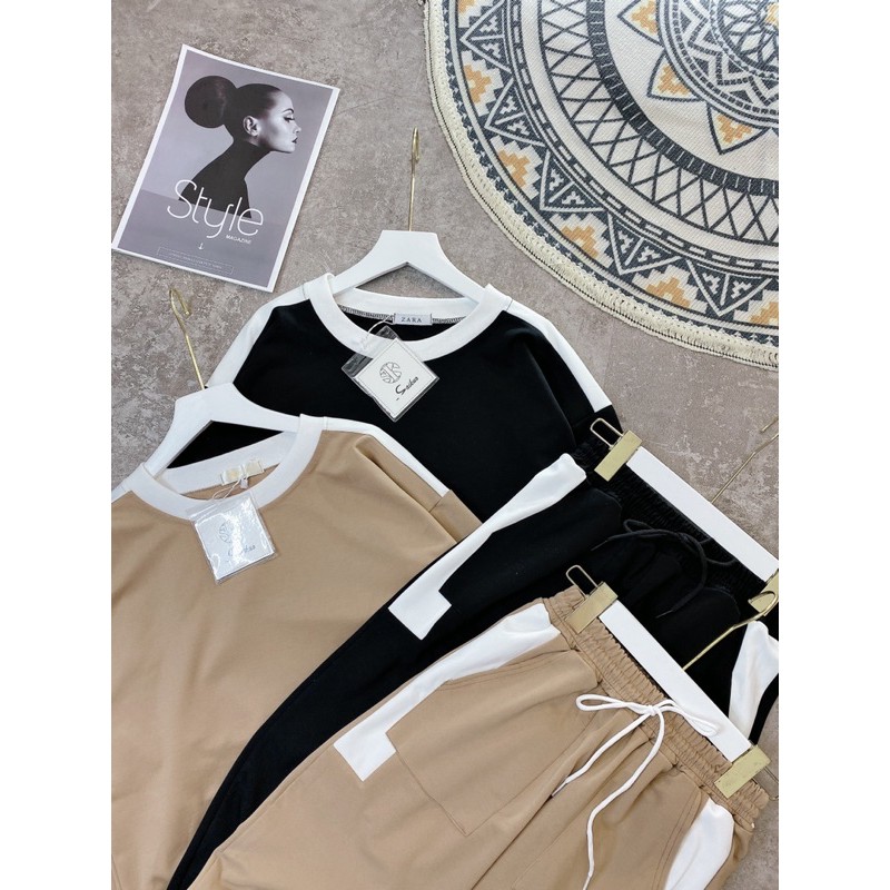 Bộ thể thao phối Viền