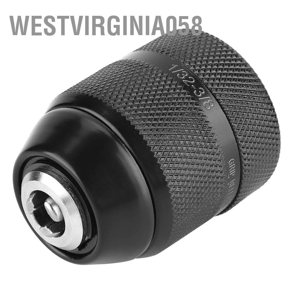 Westvirginia058 3/8 &quot;Chủ đề 0 8mm ‑ 10mm Chuck khoan kim loại không cần chìa khóa cho Máy điện cầm tay