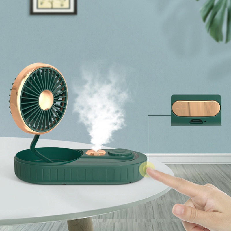 Quạt Điều Hòa Cầm Tay Tạo Độ Ẩm Không Khí