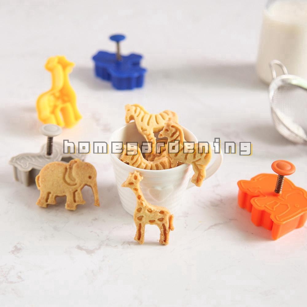 Bộ 4 chiếc khuôn nhấn chuyên dụng cho làm bánh quy/kẹo đường