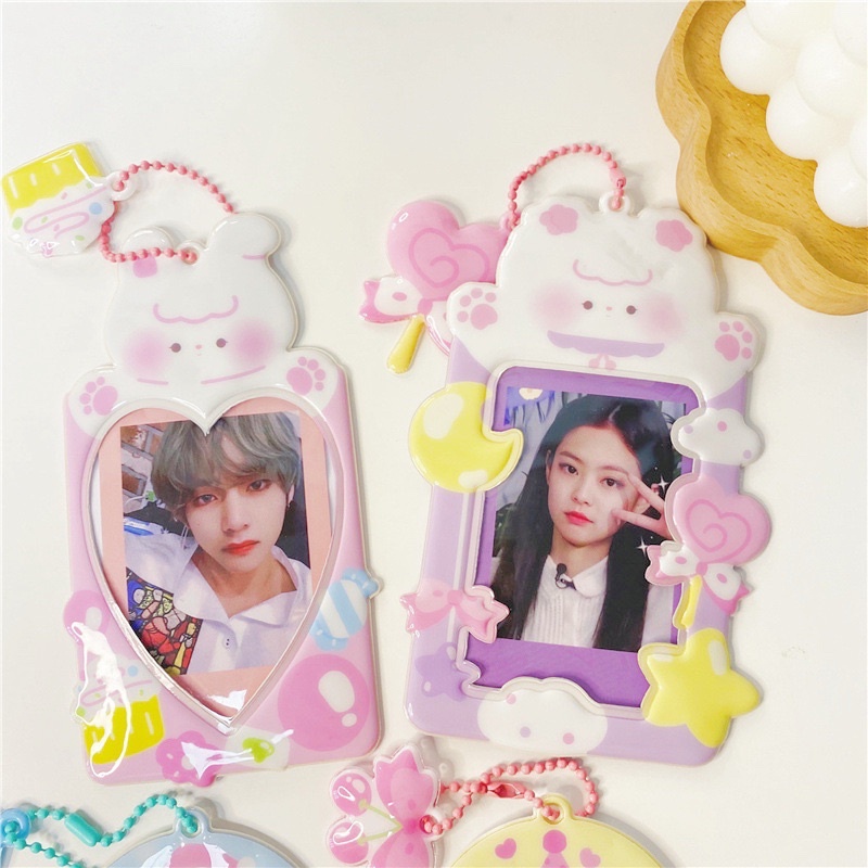 Card Holder Creami Bear - thẻ đựng ảnh , bảng tên dễ thương