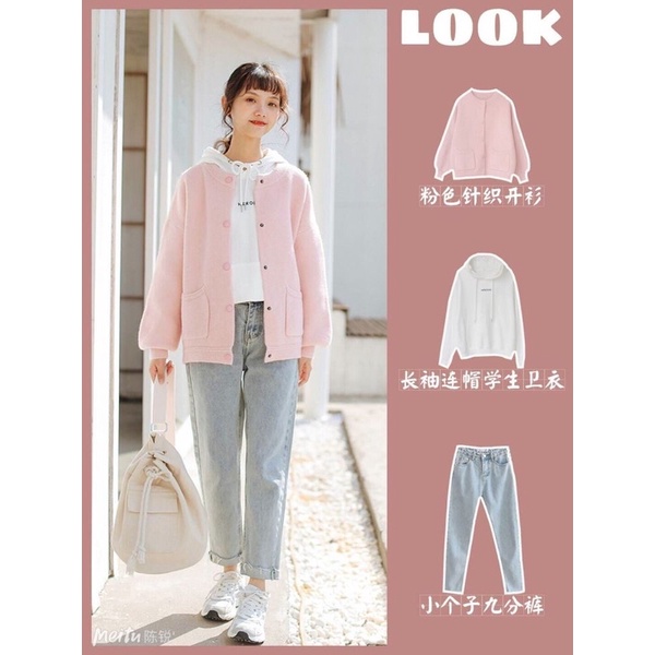Quần jean baggy cạp cao quảng châu màu nhạt MS1HA1