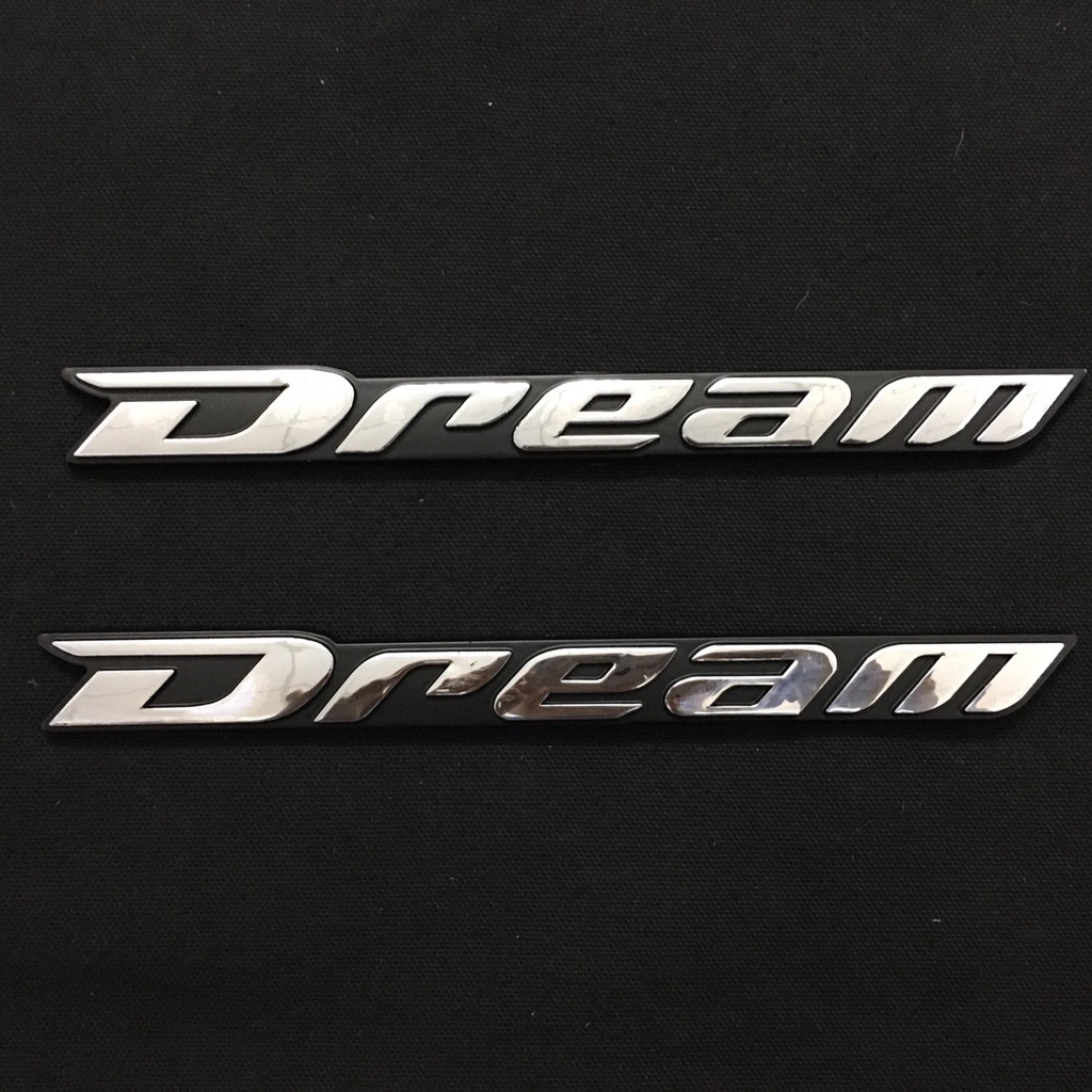(TEM DECAL) BỘ TEM NỖI CHỮ DREAM DÁN TÂN TRANG XE NHƯ MỚI