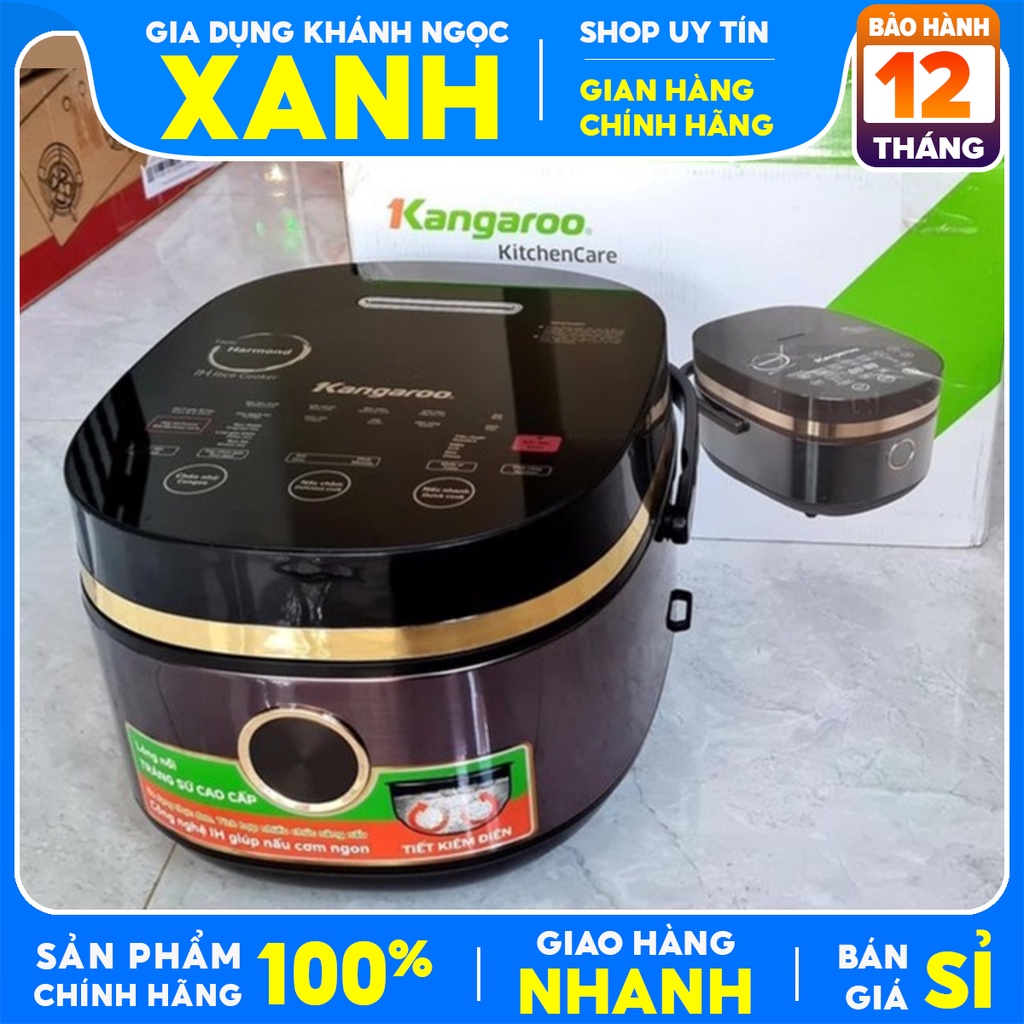 Nồi cơm điện cao tần Kangaroo 1.8 lít KG599N Mới Chính Hãng 100%-Công suất:1200W, sử dụng 4-6 người ăn-BH 12 tháng