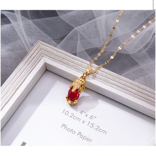 Dây Chuyền Cóc May Mắn Titan Ko Han Rỉ TT 3650