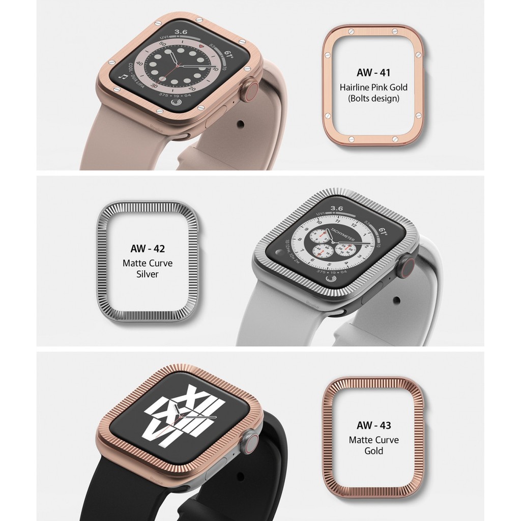 [ Chính hãng ] Ốp viền Bezel Styling dành cho Apple Watch 4/5/6/SE - Hãng Ringke