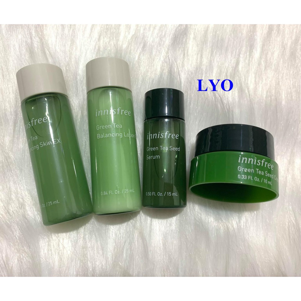 Bộ Dưỡng Trà Xanh 4 Món Innisfree Green Tea Special Kit EX