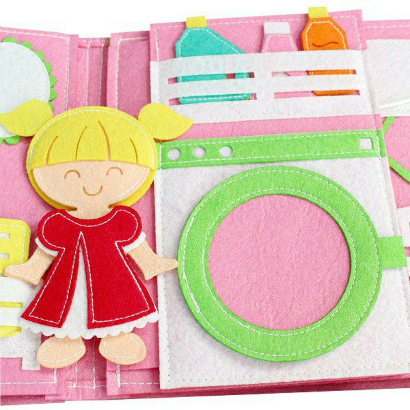 Sách vải dành cho bé gái , bé trai khổ lớn 30*30cm