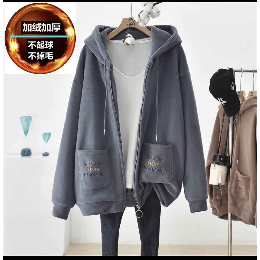 Áo khoác nỉ ngoại form to y hình FORM RỘNG CỰC XINH DÀNH CHO CÁC CHỊ EM KME FASHION