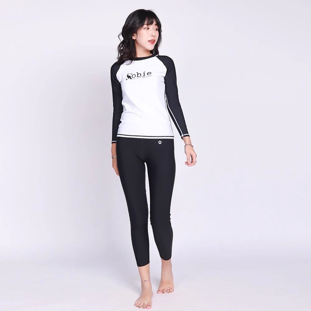 Áo bơi nữ Basic Sobie Black White | BigBuy360 - bigbuy360.vn
