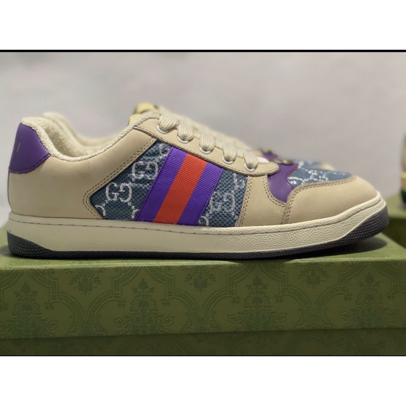Giày gucci tím xanh hàng siêu cấp