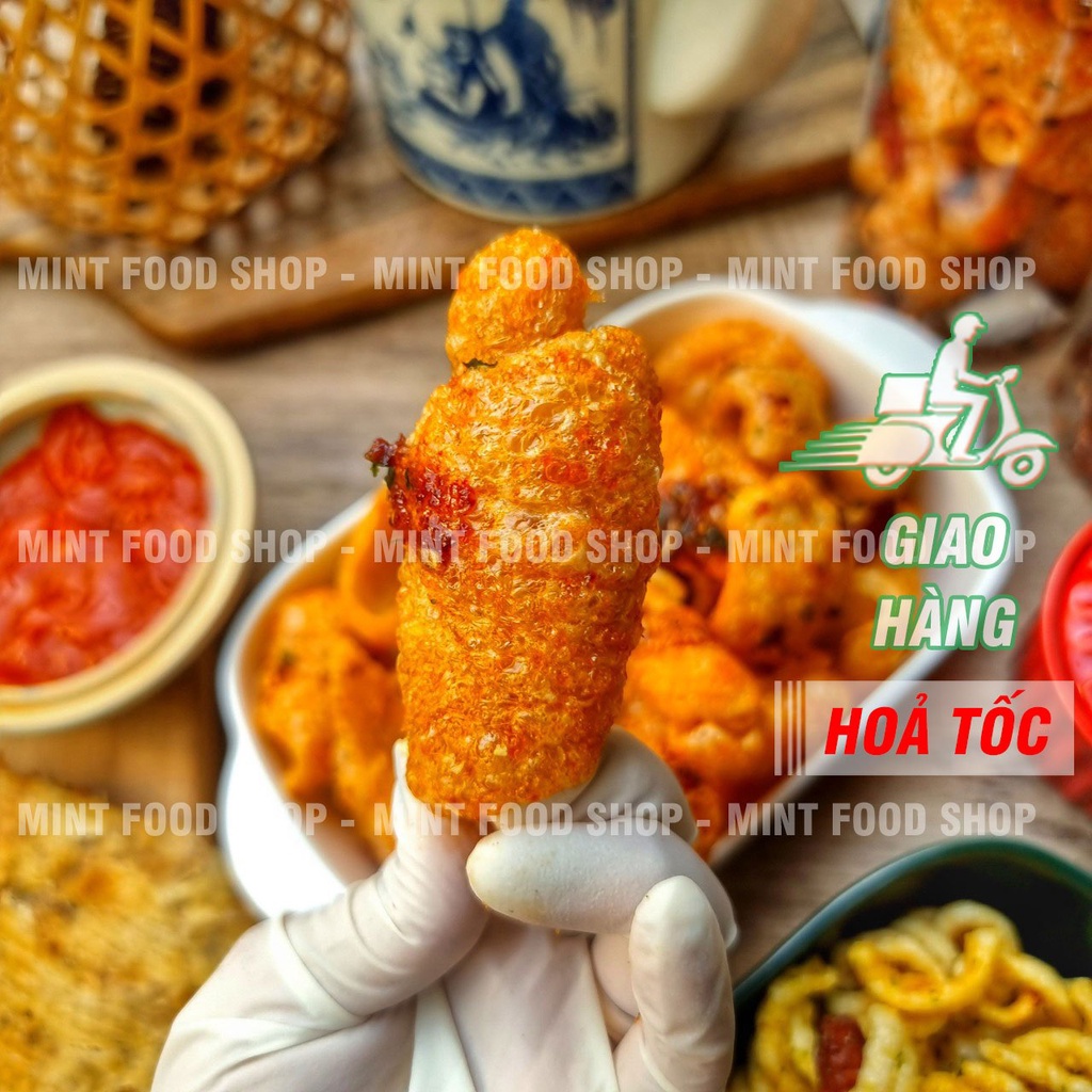 Da Heo Quay Sốt Mắm Tỏi - Túi 1kg