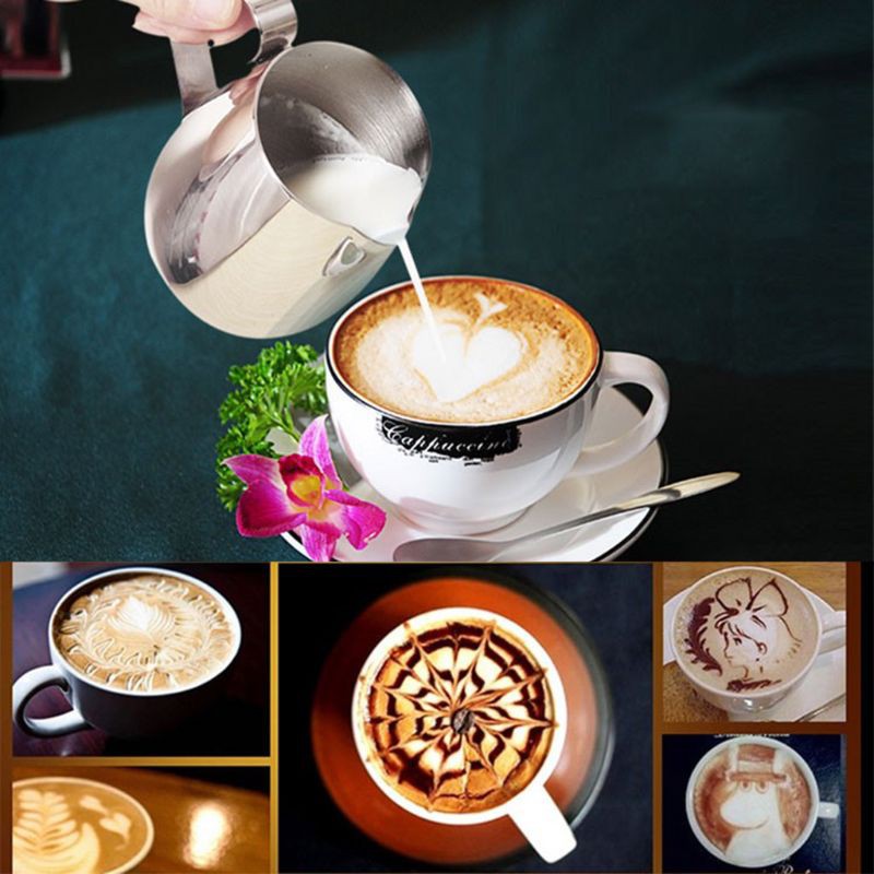 JoJo♥Stainless Steel Milk Coffee Latte Frothing Art Jug Pitcher Mug Cup Maker Kitchen Craft Tool