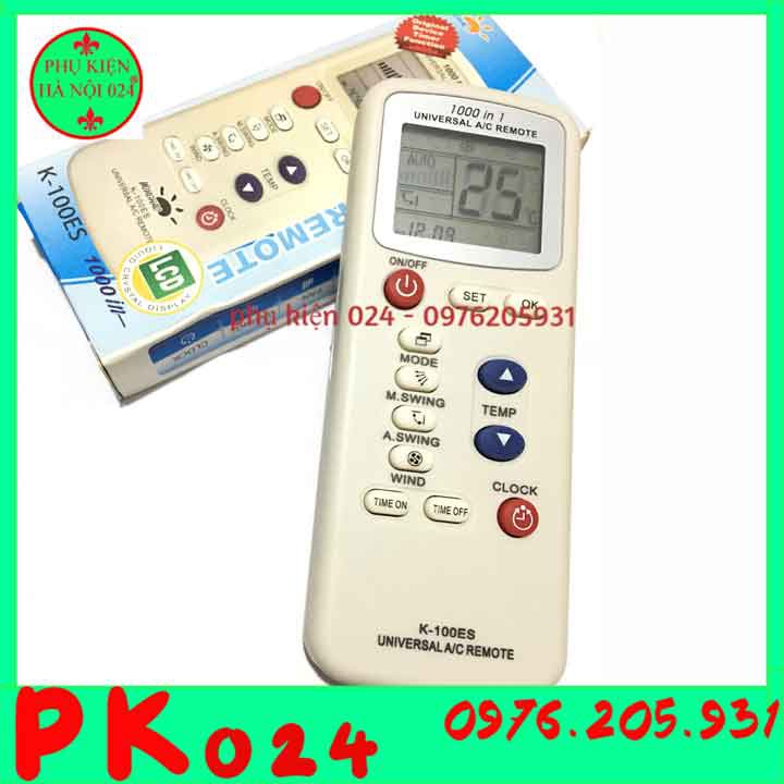 Điều khiển điều hòa đa năng dùng chung cho các dòng điều hòa hiện nay K-1000ES