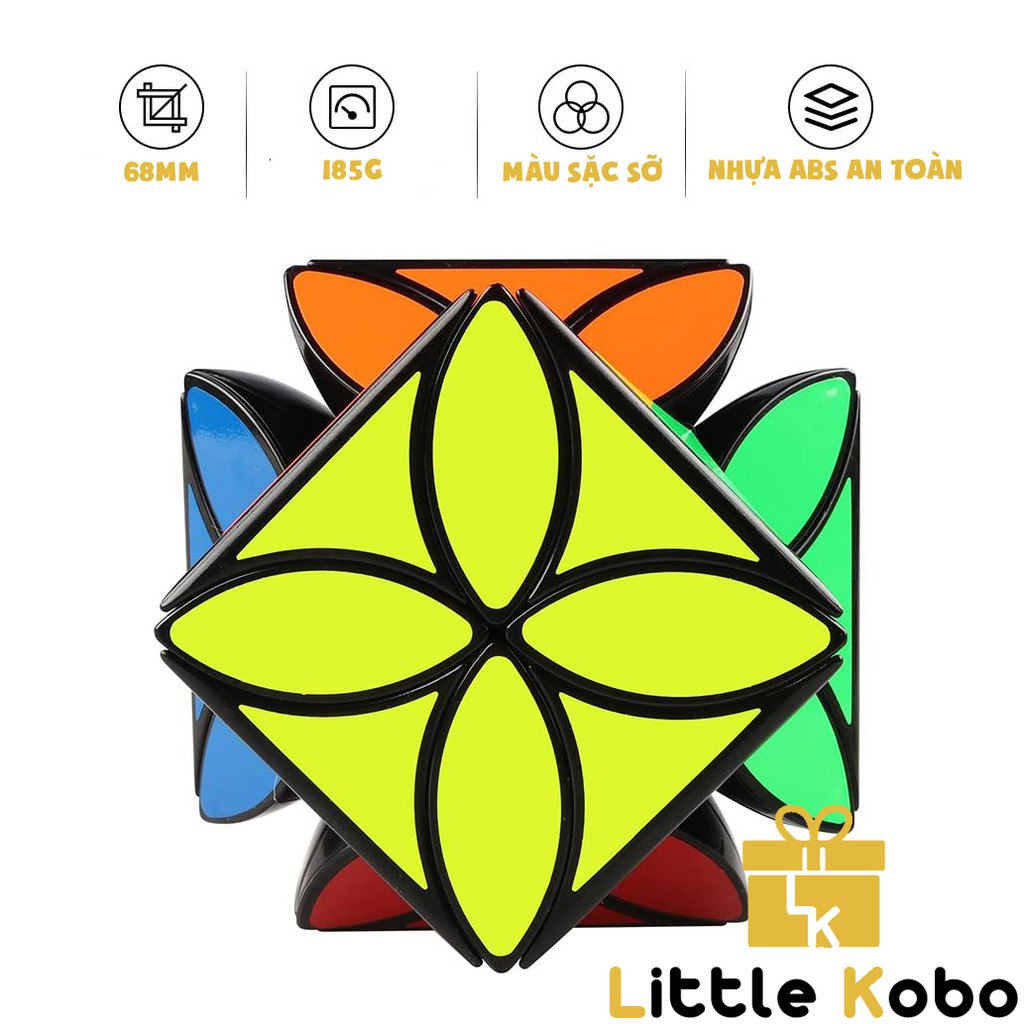 Rubik Biến Thể QiYi Four Leaf Clover Cube MoFangGe Cỏ 4 Lá Rubik Cao Cấp