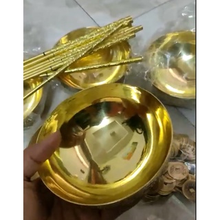 Bộ bát đũa thờ bằng đồng