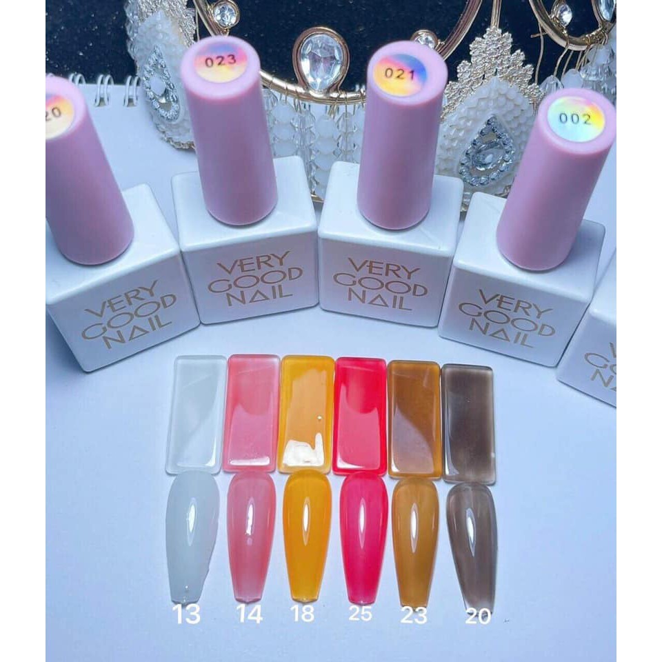 [SƠN LẺ Từ 21-30] Set Gel Thạch Very Good Nail 30 màu, 15ml - Tone màu cho mùa hè năm 2021