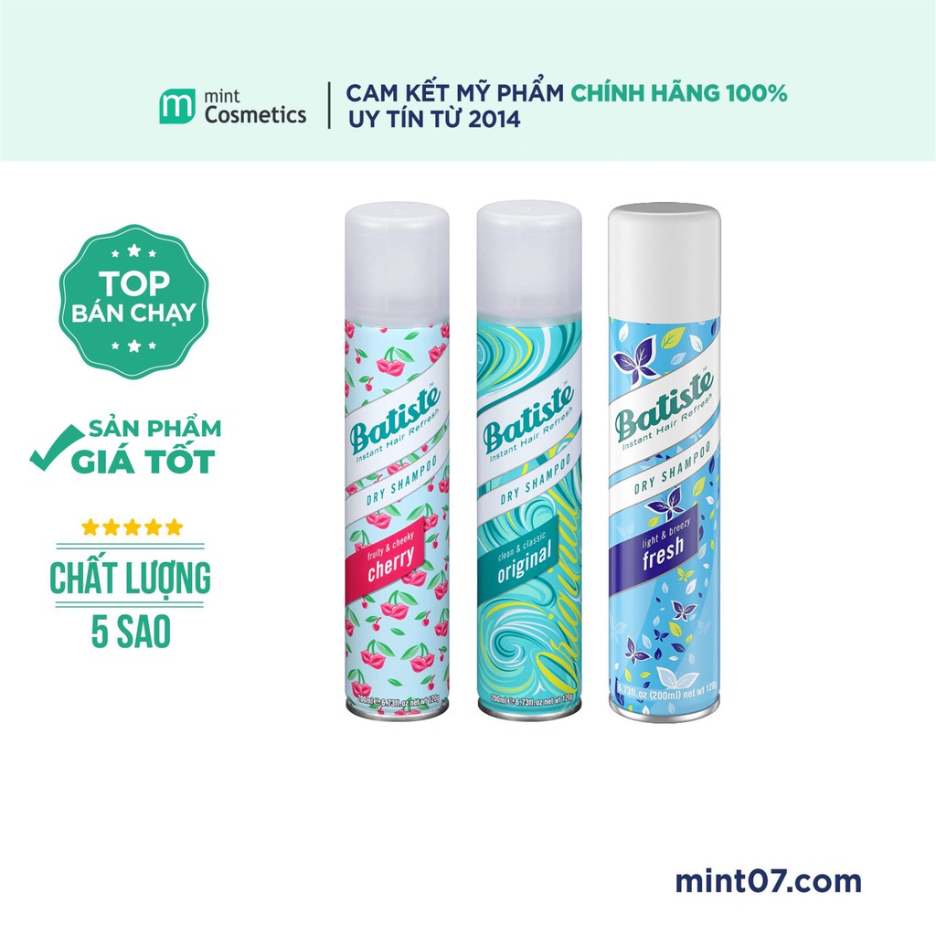 Dầu gội khô Batiste 200ml