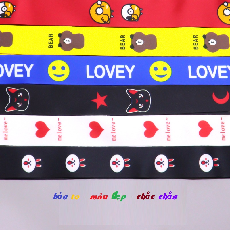 Dây đeo điện thoại, chìa khóa bản to nhiều màu T130