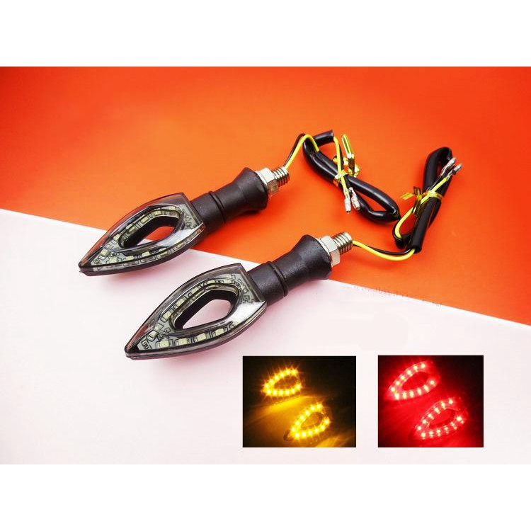 Cặp Đèn LED Xi Nhan Moto Hình Quả Nhót, Phụ Tùng Gắn Đuôi Xe Máy Cực Ngầu, Phù Hơp Với Mọi Loại Xe - BH Chính Hãng