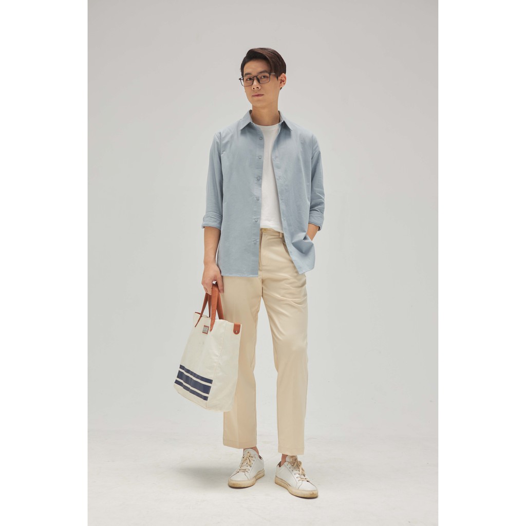 Áo sơ mi đũi dài tay LOOK BEVIS SHIRT | BigBuy360 - bigbuy360.vn