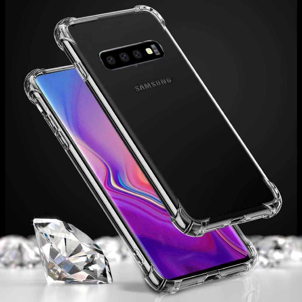 Ốp điện thoại silicon TPU trong suốt chống sốc cho Samsung Galaxy S10 S10 Plus S10Lite