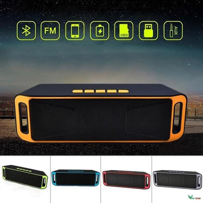 Loa Bluetooth Không Dây SC208 Máy Tính Mini Dual Loa Di Động Nhỏ Stereo Xe Hơi Loa Siêu Trầm Dùng Pin Cực Bền -dc1816