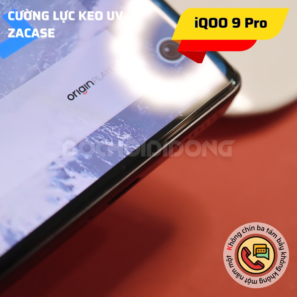 Miếng dán cường lực Vivo IQOO 9 PRO Zacase keo UV cao cấp