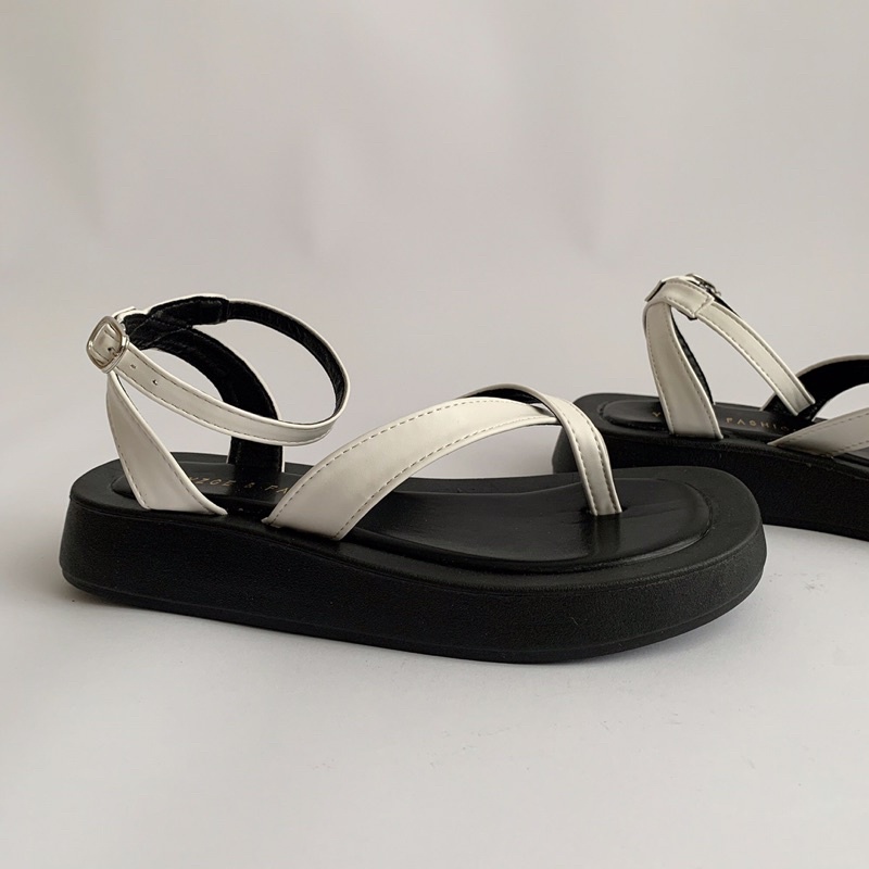 Dép Sandal Ulzzang LOẠI 1 - Giày đi học xỏ ngón nữ đế cao 3cm chuẩn hàng quảng châu