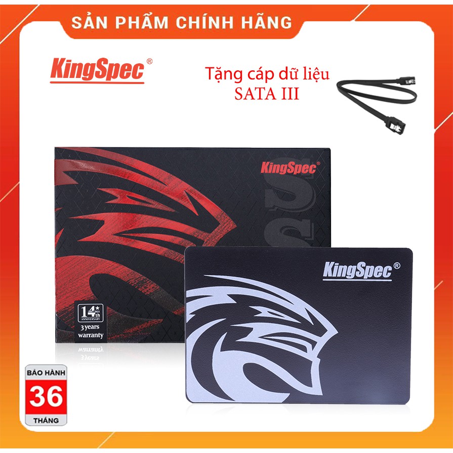 Ổ cứng SSD Kingspec 120Gb và 240Gb-Chính Hãng-Bảo hành 36 tháng - Tặng cáp dữ liệu Sata 3.0