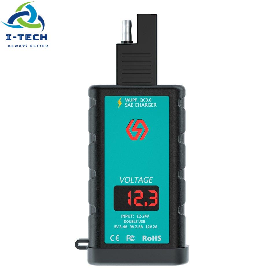⚡Khuyến mại⚡PD Motorcycle Charger Replacement SAE To USB Voltmeter ON/Off Switch Socket | BigBuy360 - bigbuy360.vn