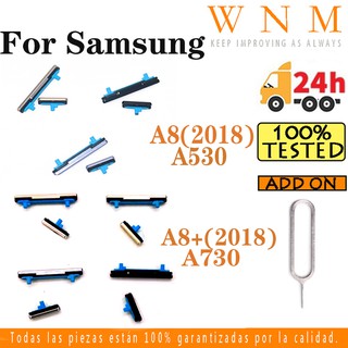 Nút Nguồn Cho Samsung Galaxy A8 Plus 2018 A530 A530F A530N A8 + A730 A730F Nút Nguồn Và Nút Bên Nút Phím Bật Tắt Âm Lượng Lên Xuống Nút Bên Thay Thế Một Phần