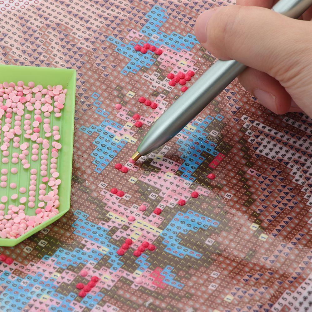 Bút Thêu Tranh Chữ Thập Đính Ngọc Trai DIY