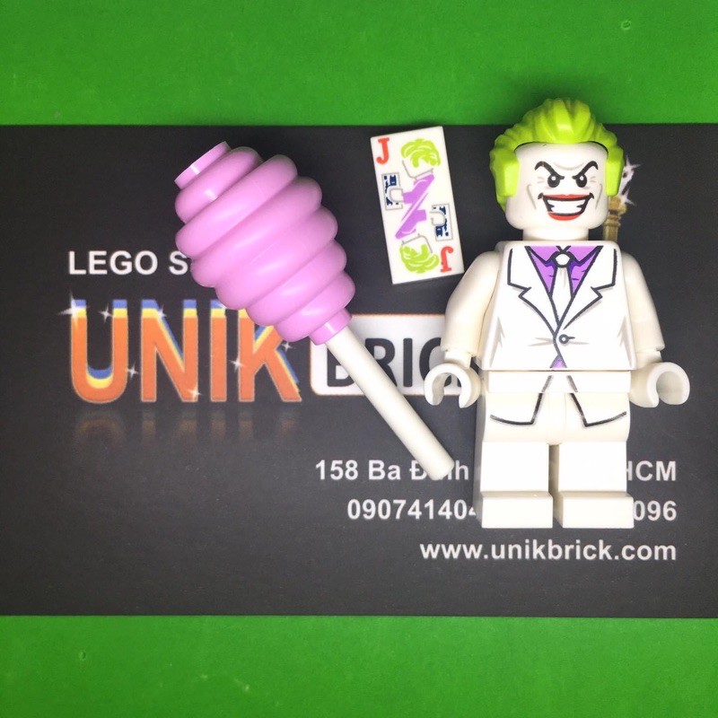 Lego UNIK BRICK Joker (Mẫu 2) Anh hề kì quái trong Super Heroes Siêu anh hùng chính hãng (như hình).