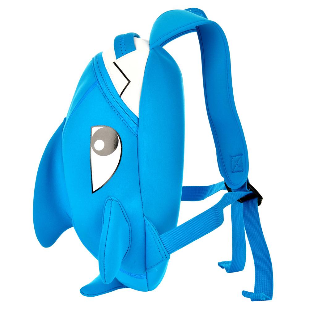 Ba Lô Đi Học Hình Cá Mập 3D Mềm Mại Chống Thấm Nước Cho Bé