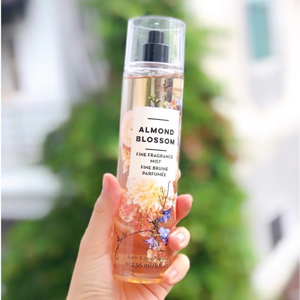 🤎 𝐁𝐨𝐝𝐲𝐦𝐢𝐬𝐭𝐯𝐧 - Xịt thơm toàn thân Bath & Body Works mùi Almond Blossom 🤎 | Thế Giới Skin Care