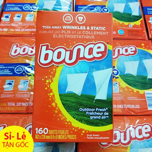 Hộp Giấy Thơm Bounce 4 In 1 Outdoor Fresh (160 tờ)