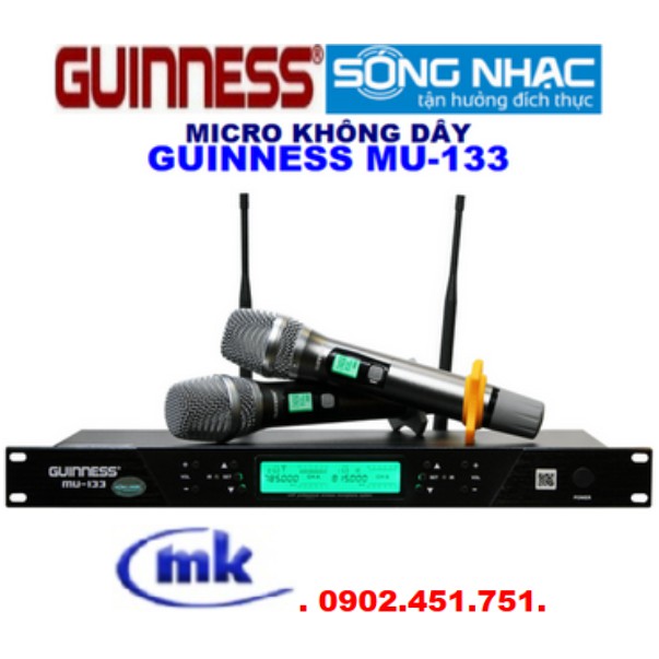 MICRO KHÔNG DÂY GUINNESS MU 133